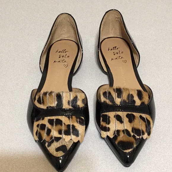 banana republic leopard flats